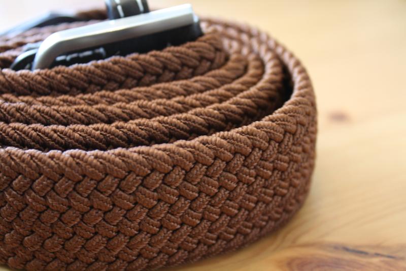 Brown elasticated belt by Swole Panda