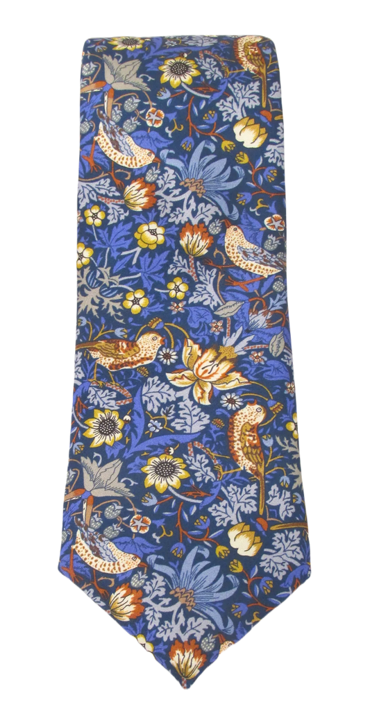 Strawberry Thief Silk Liberty fabric tie by Van Buck
