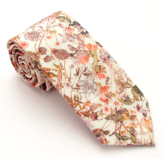 Wild Flowers in pink Liberty tie by Van Buck