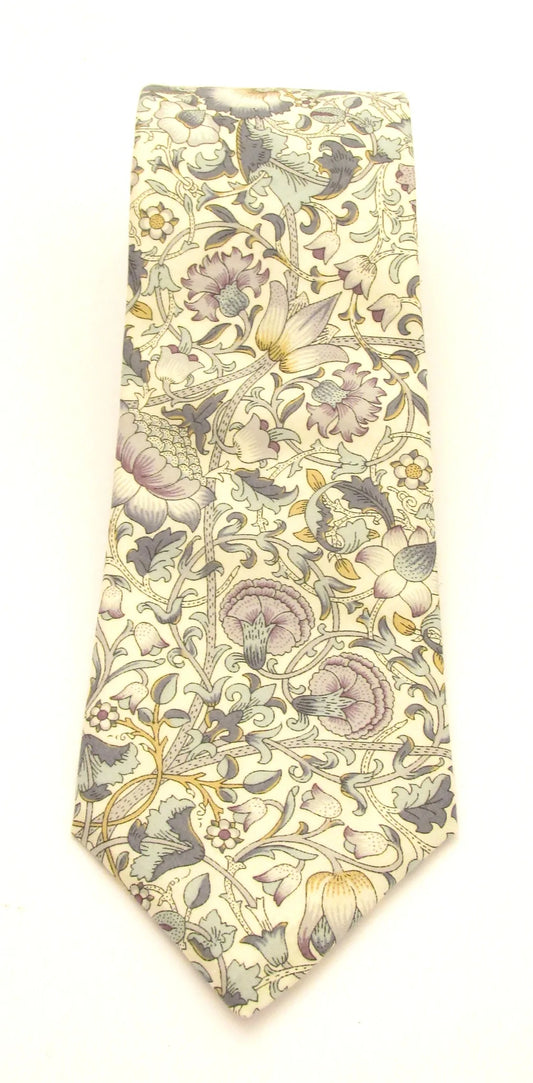 Lodden in Sage Liberty fabric tie by Van Buck
