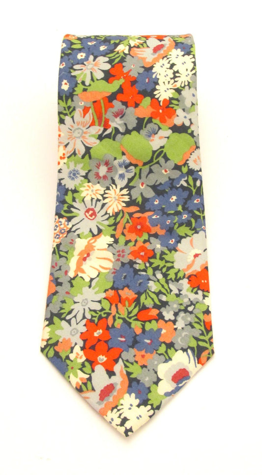 Thorpe Green Liberty fabric tie by Van Buck