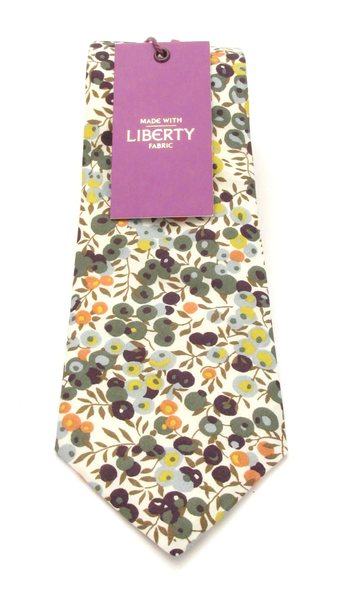 Wiltshire Bud in green Liberty fabric tie by Van Buck