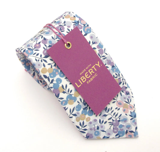 Wiltshire Bud in blue Liberty tie by Van Buck