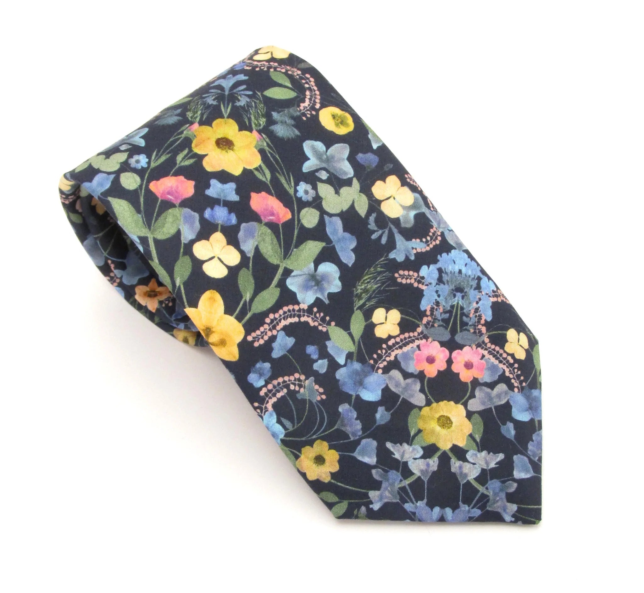 Aurora in Navy Liberty fabric tie by Van Buck