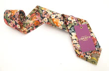 Curious Land in Pink Liberty fabric tie by Van Buck