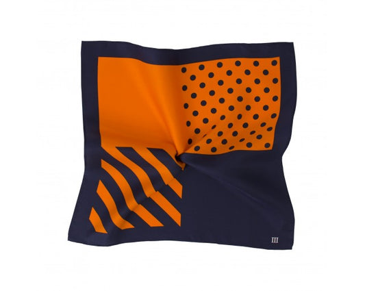 Marina Orange Pocket Square by Tresanti