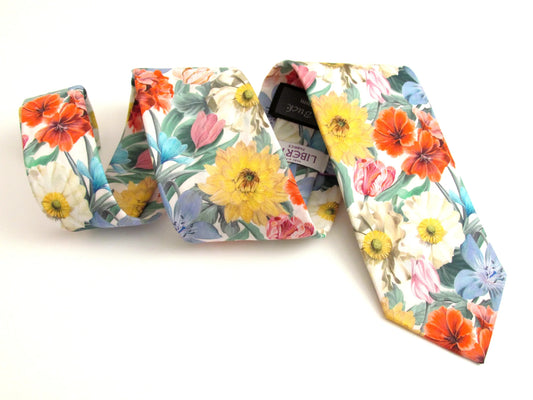 Meadow Melody Liberty fabric tie by Van Buck