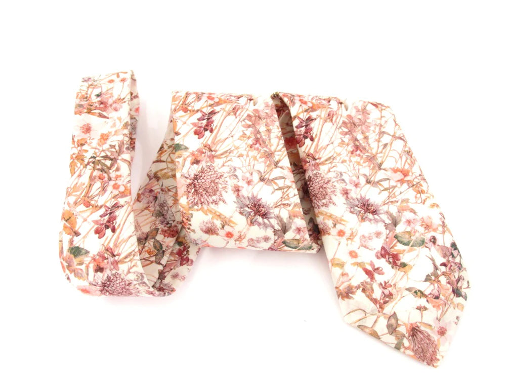 Wild Flowers in pink Liberty tie by Van Buck