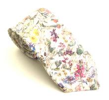 Wild Flowers in Ivory Liberty tie by Van Buck