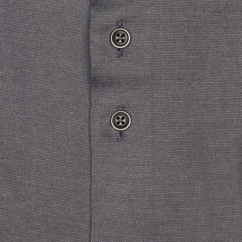 Jersey cotton knitted shirt in grey by R2