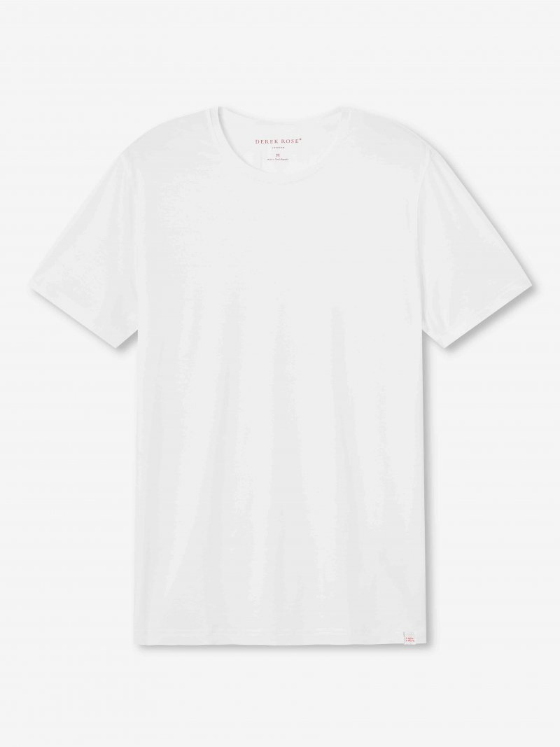 Micro modal in white by Derek Rose