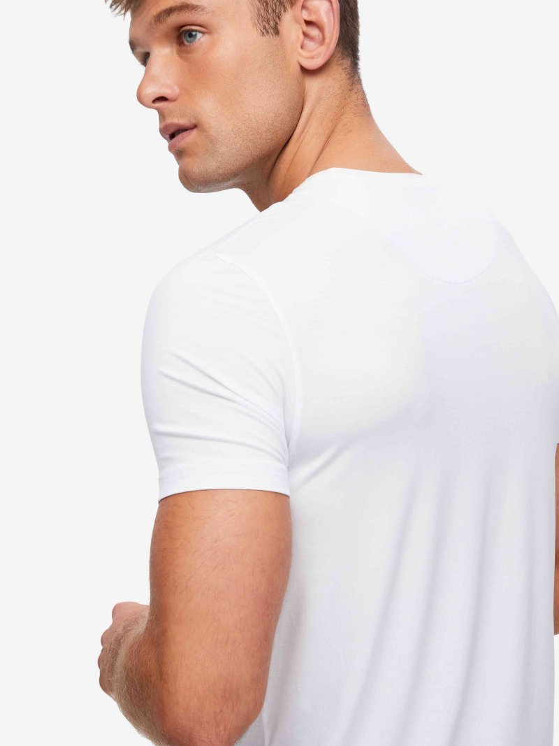 Micro modal in white by Derek Rose