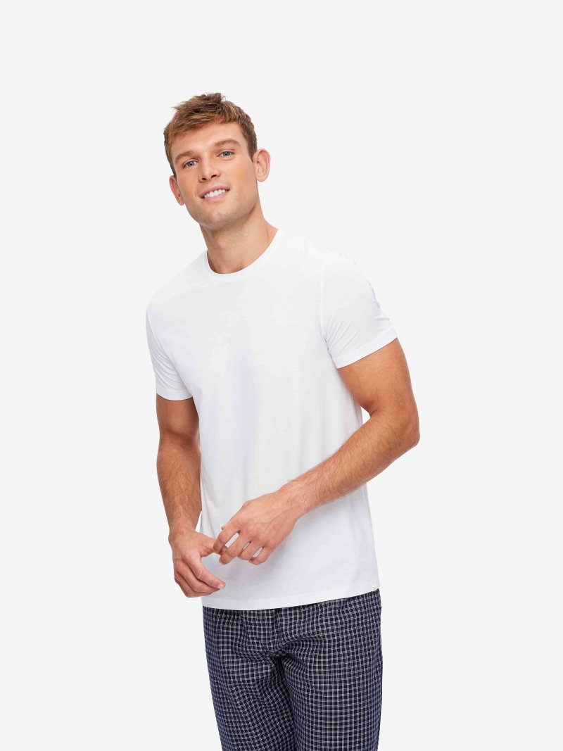 Micro modal in white by Derek Rose