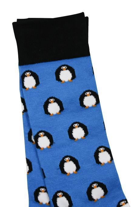Penguin in blue socks by Swole Panda