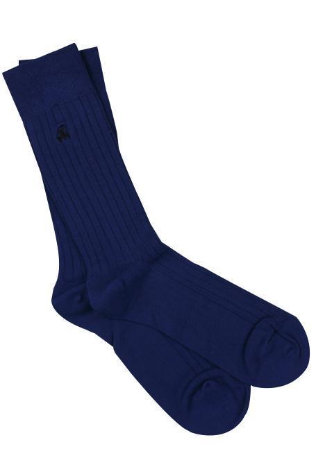 French royal navy blue bamboo socks by Swole Panda