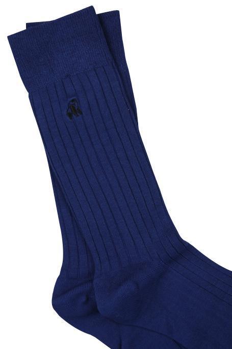 French royal navy blue bamboo socks by Swole Panda