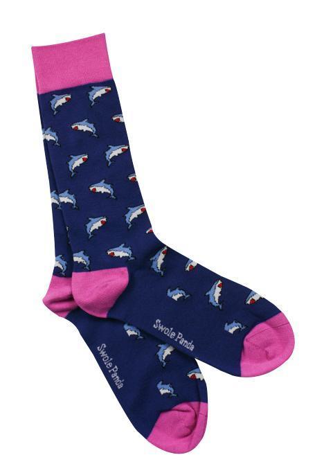 Shark bamboo socks by Swole Panda