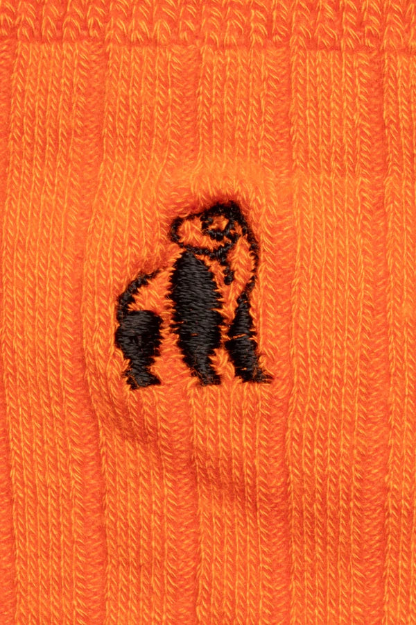 Orange bamboo socks by Swole Panda