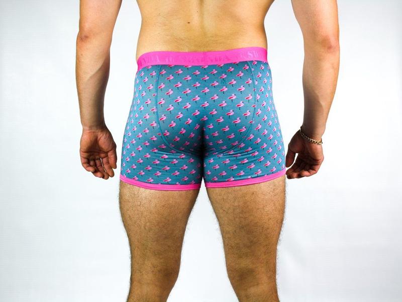 Flamingo boxers by Swole Panda