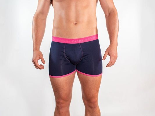 Pink and blue Fitted Bamboo Boxers by Swole Panda