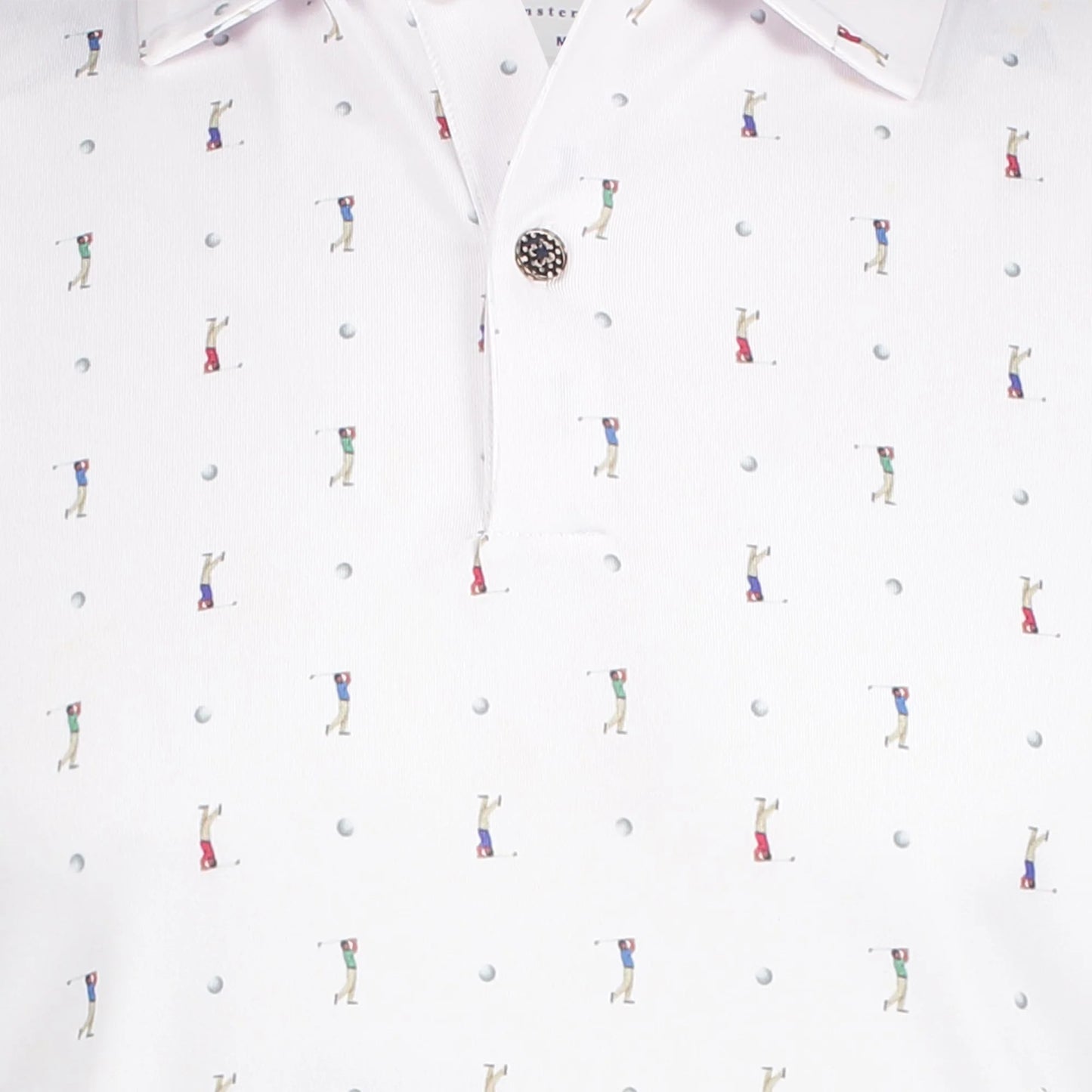 Golfers polo in white by R2