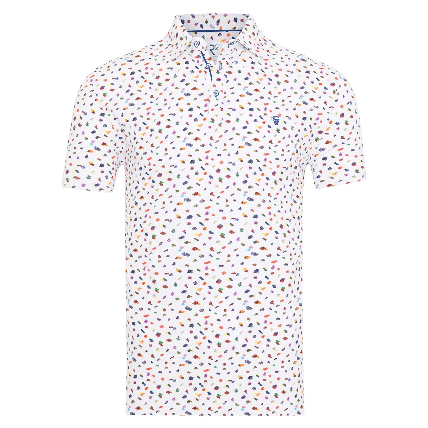 Squiggles polo in multicolour by R2