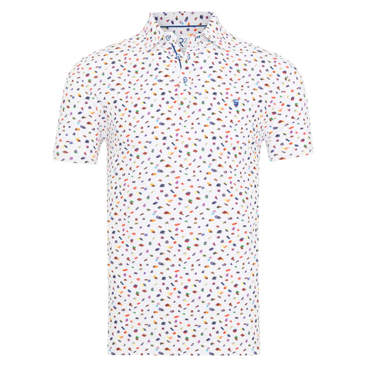 Squiggles polo in multicolour by R2
