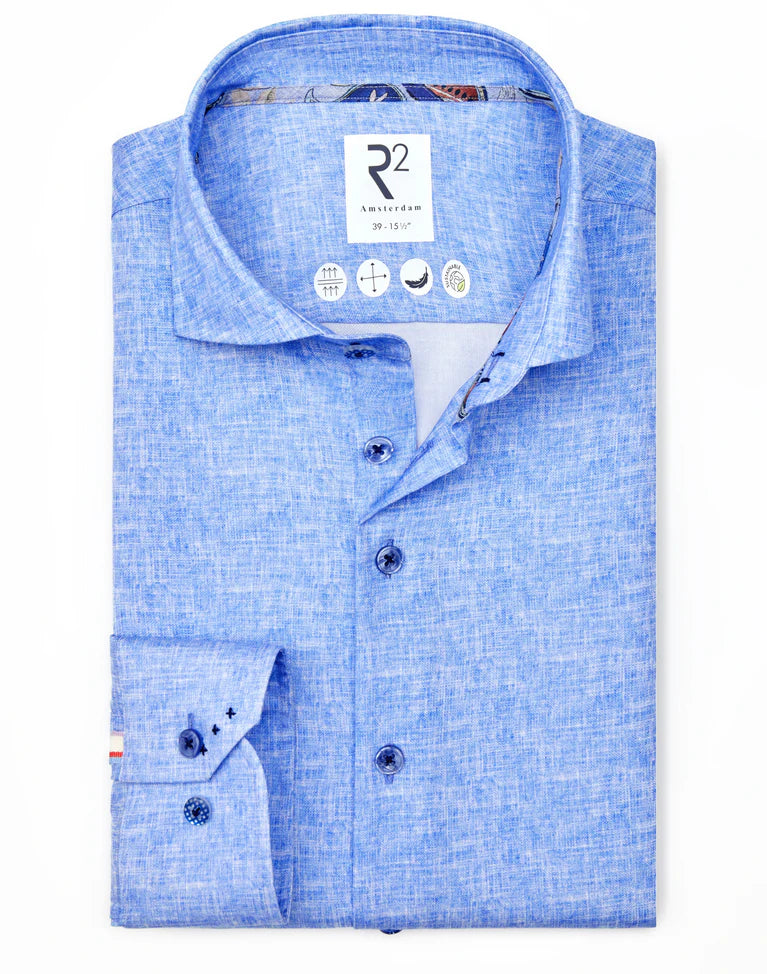 Lyocel shirt in Baby Blue from R2