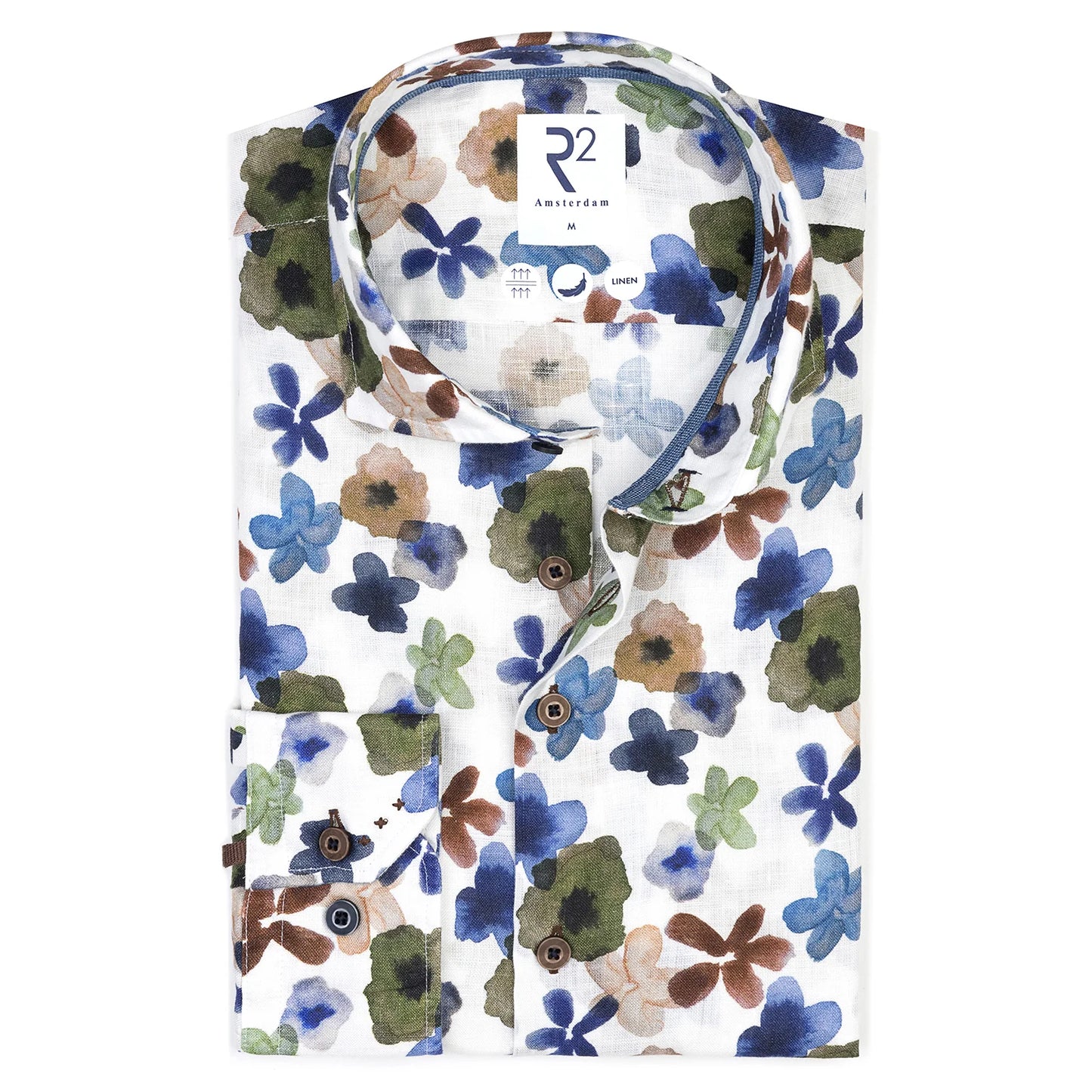 Floral linen shirt by R2