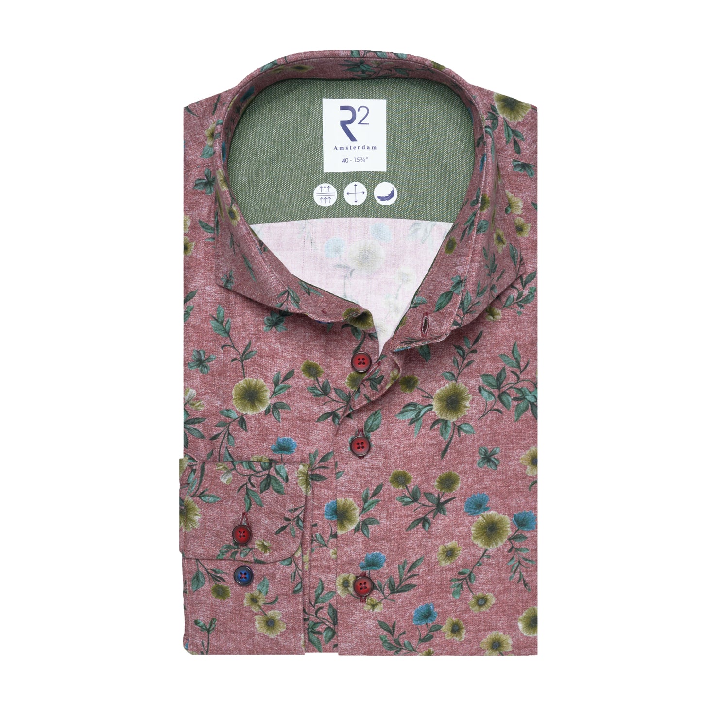 Burgundy Floral  Cotton by R2