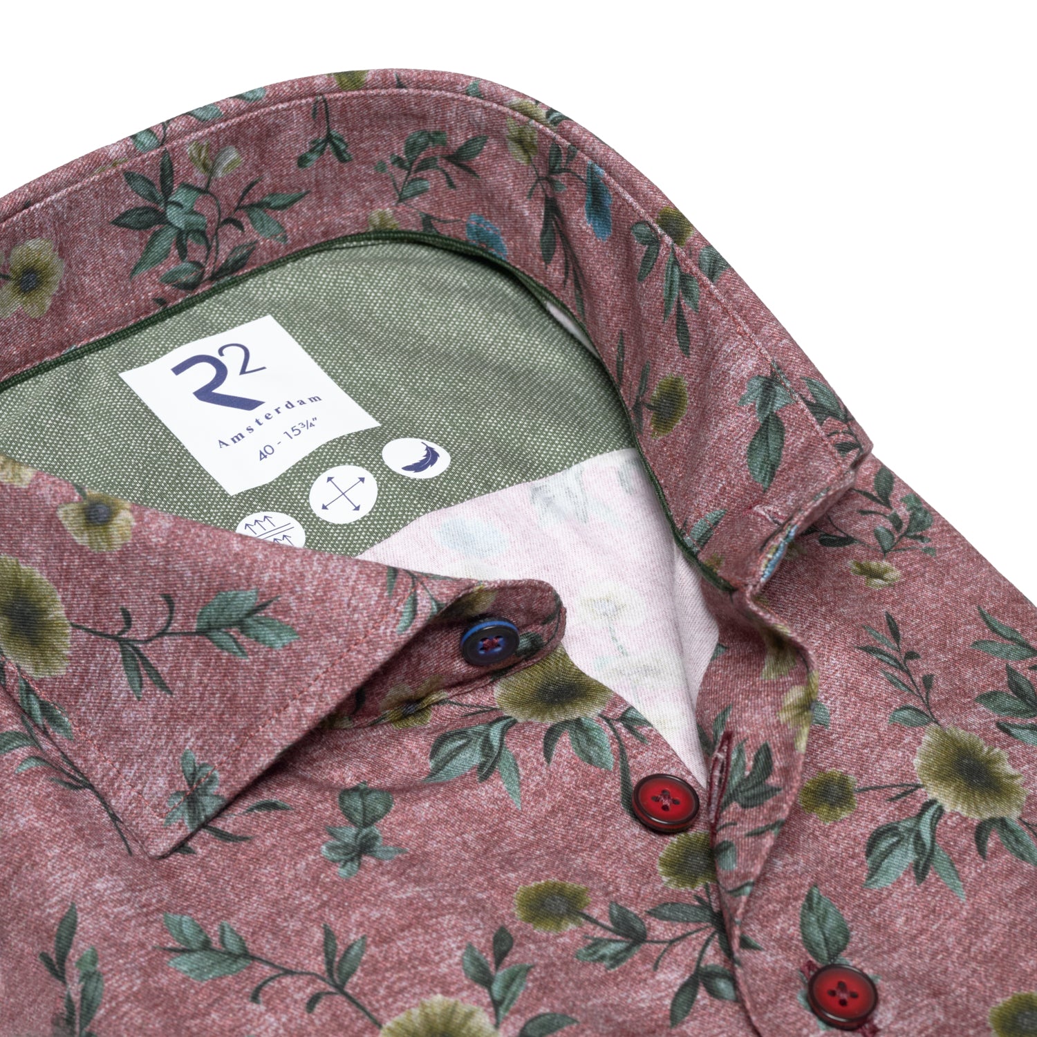 Burgundy Floral  Cotton by R2