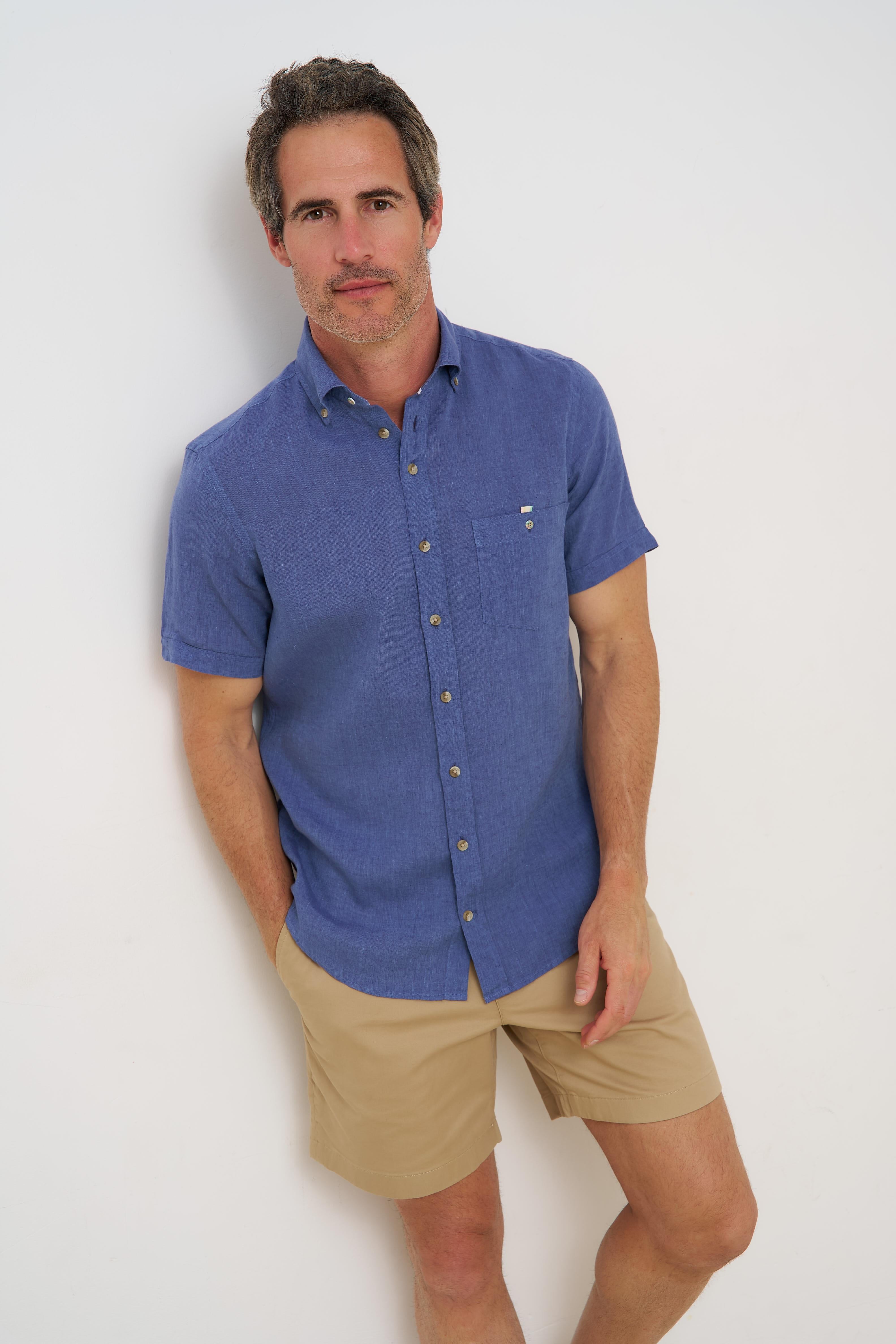 Denim Blue Linen Mix by R2