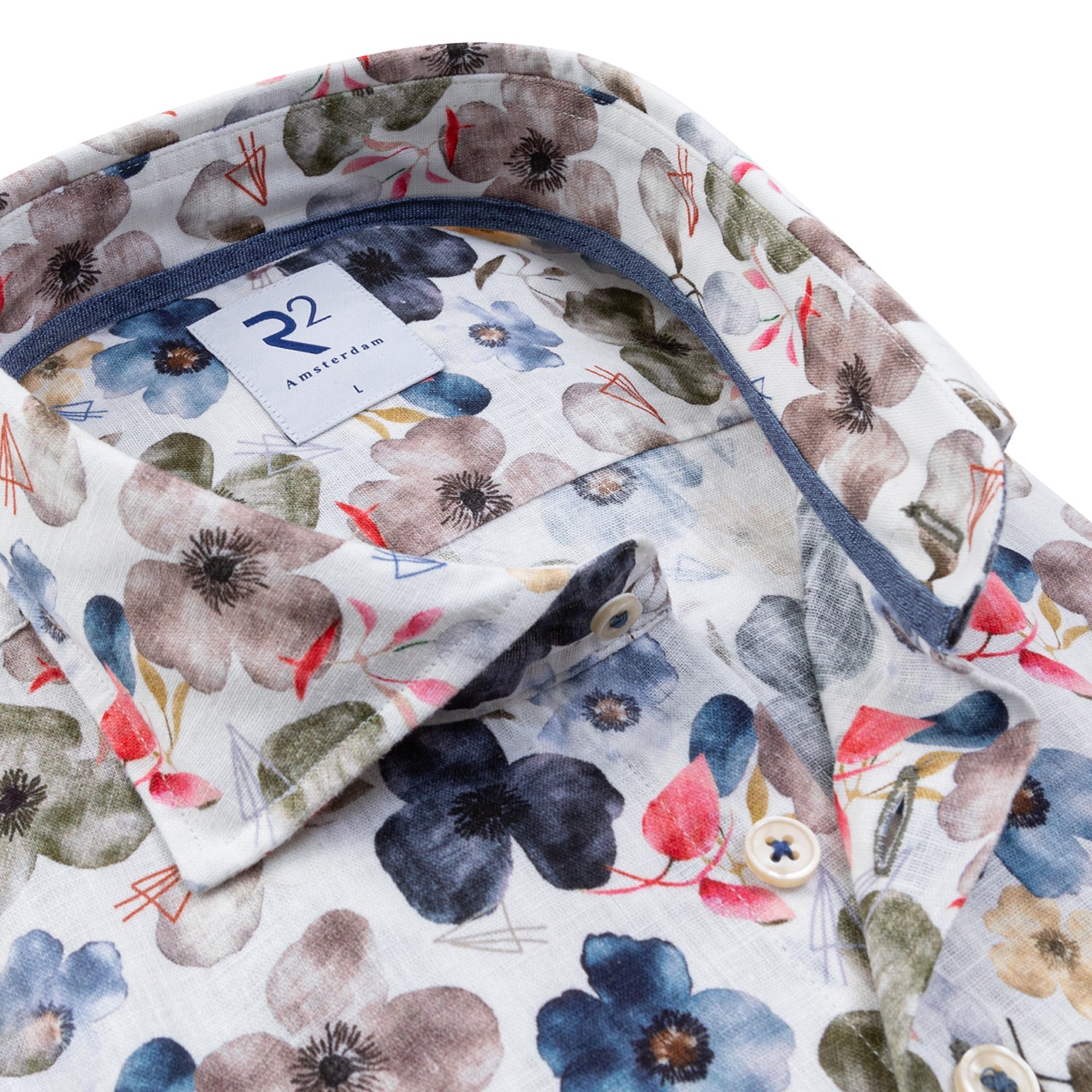 Multicolour Floral Linen Cotton by R2