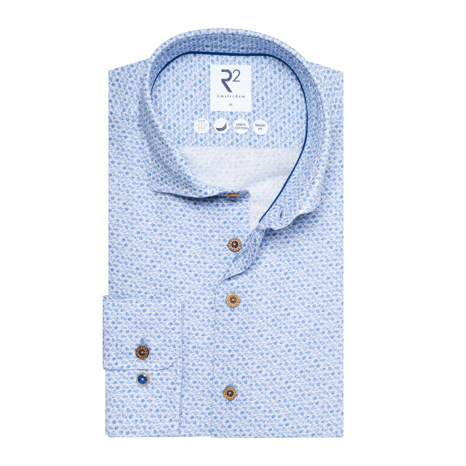 Abstract flamingo in blue by R2