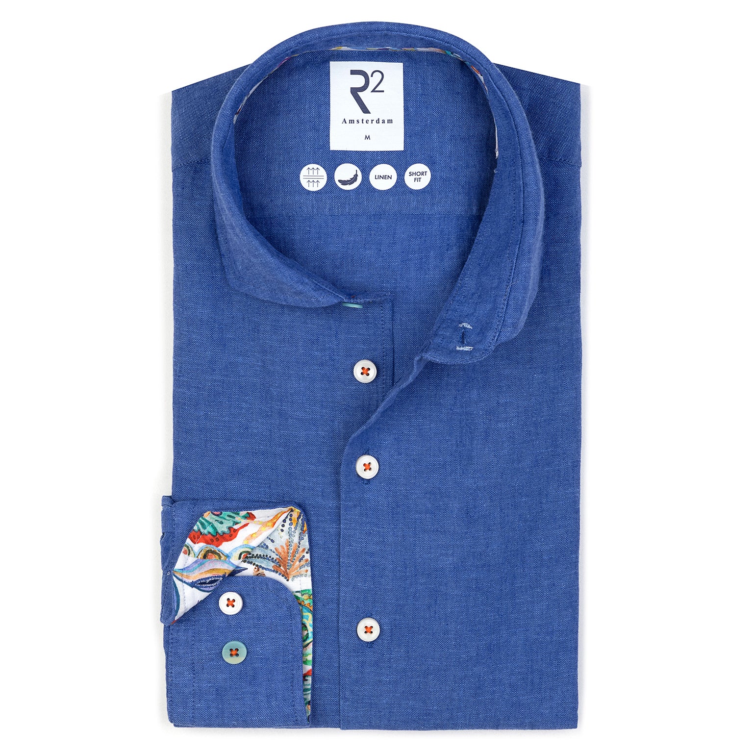 Cotton Linen Blend in Cobalt By R2