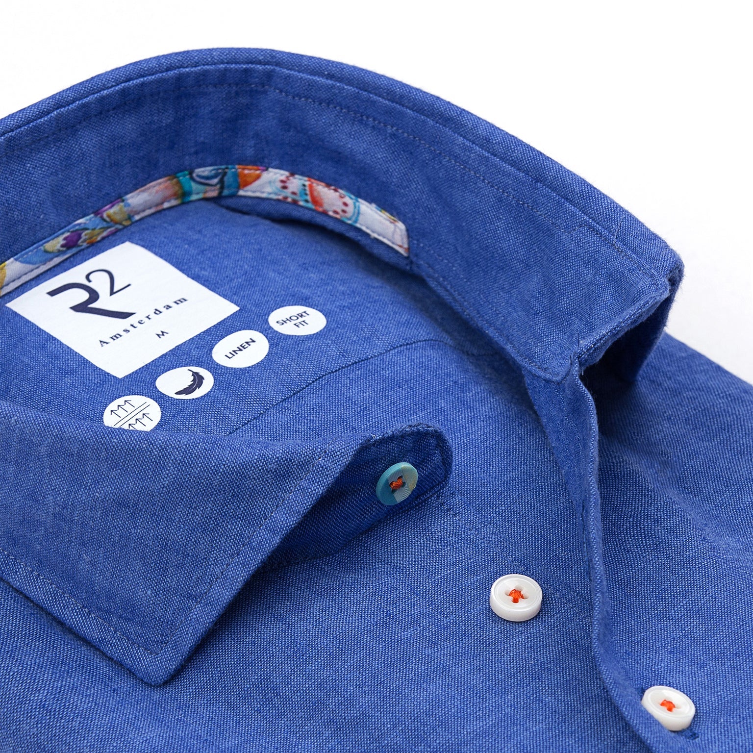 Cotton Linen Blend in Cobalt By R2