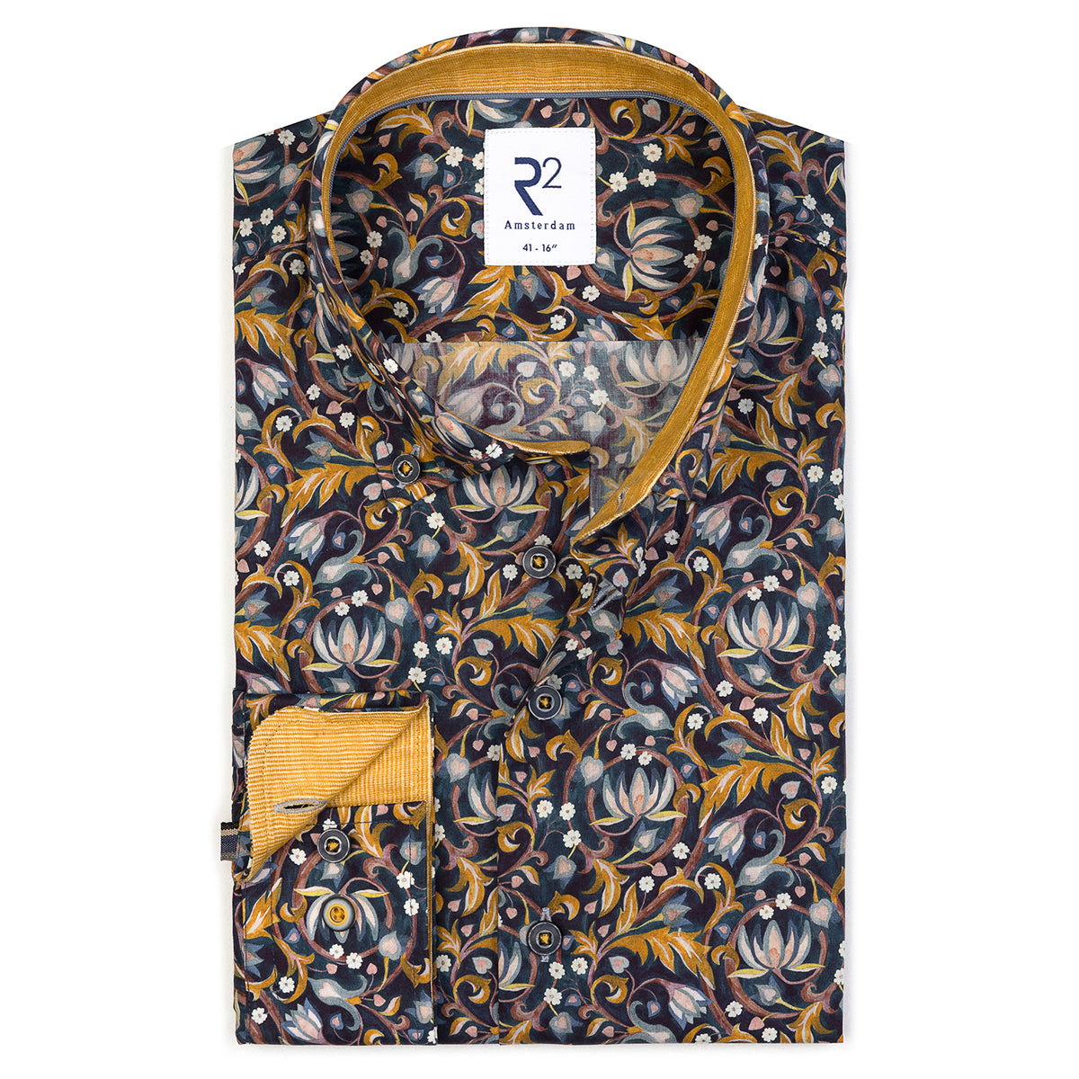 Liberty Fabric with  Mustard Cord Trim by R2