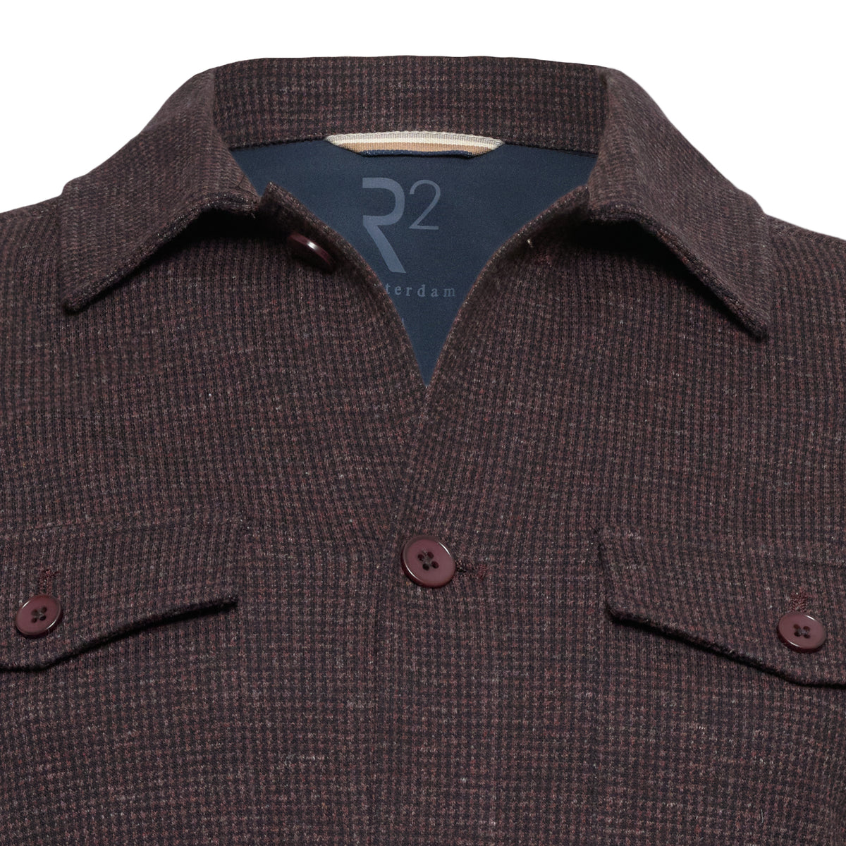 Brown Houndstooth Shacket by R2