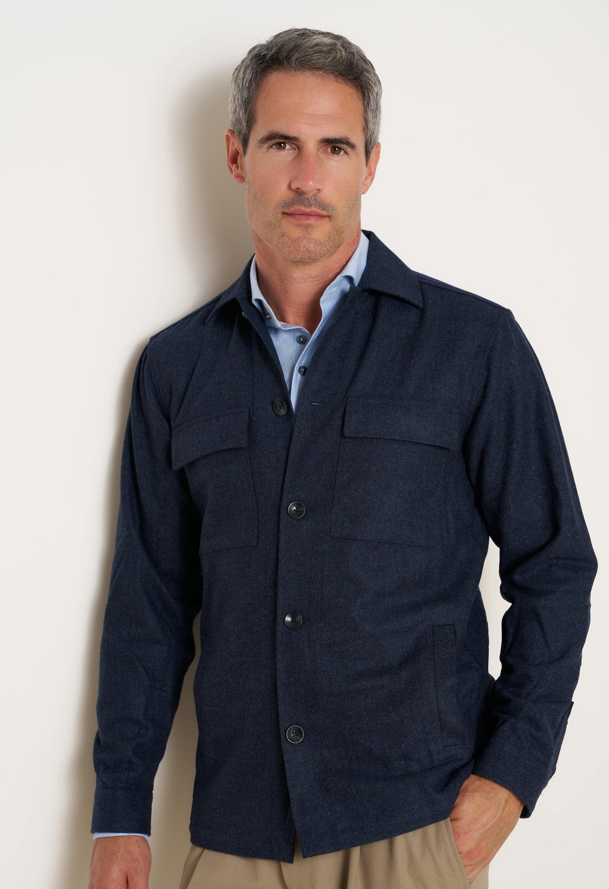 Overshirt in Blue by R2