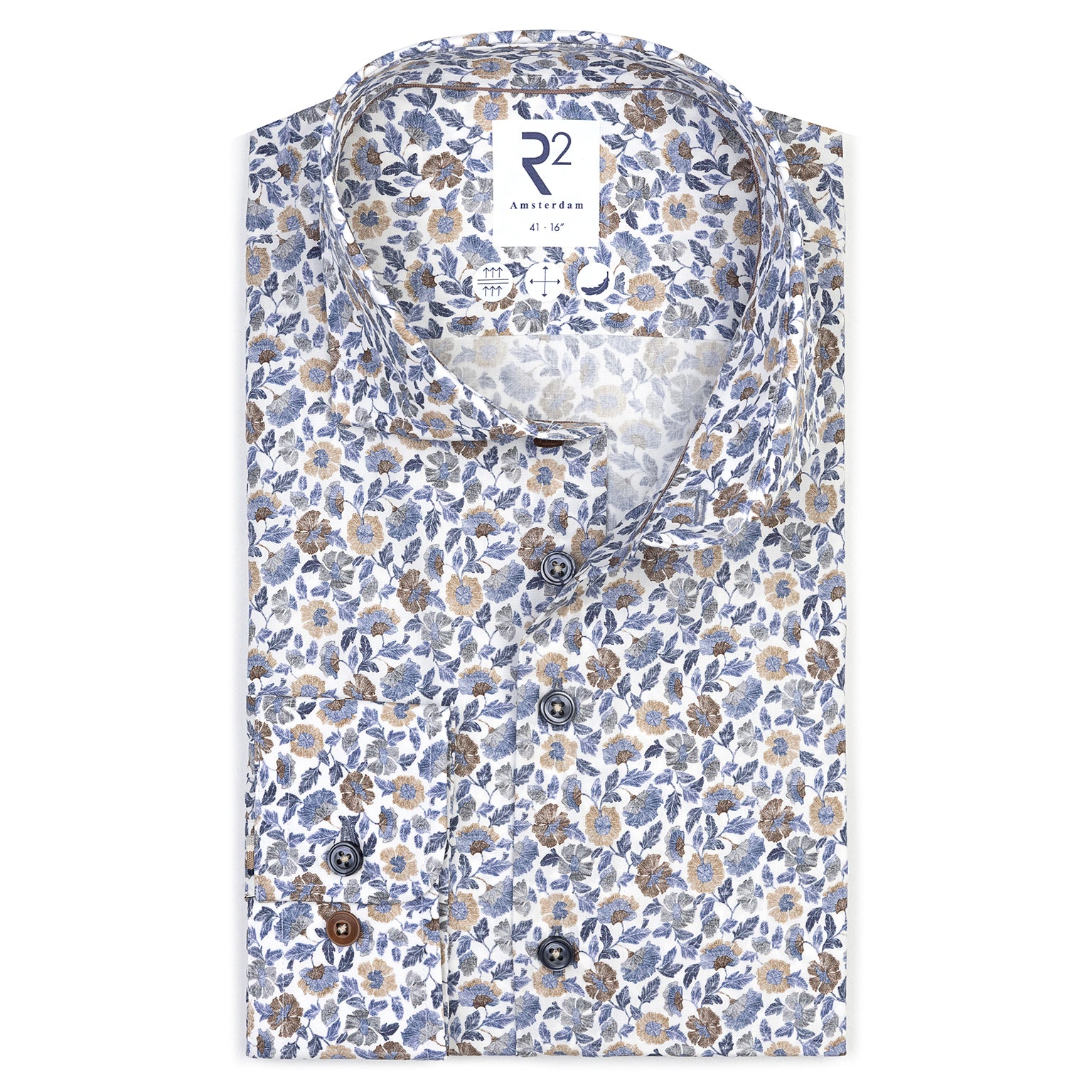 Blue and Beige Floral by R2