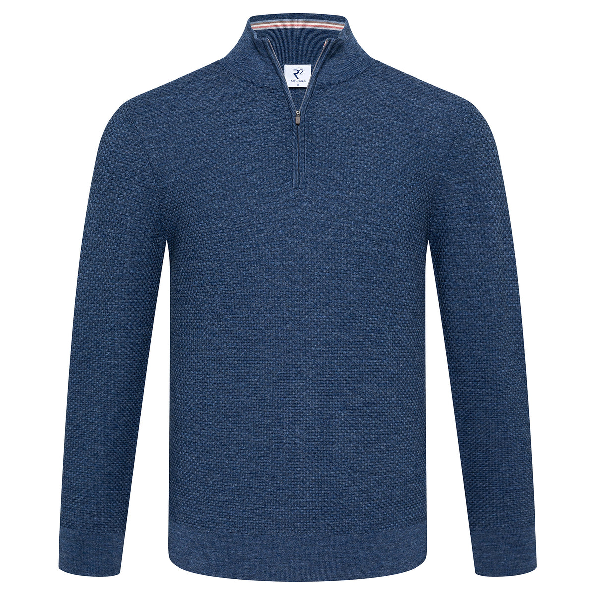 Merino 1/4 Zip in Denim Blue by R2