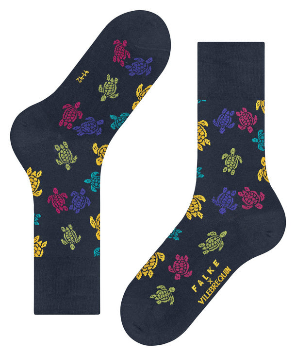 Navy Vilbrequin socks by Falke