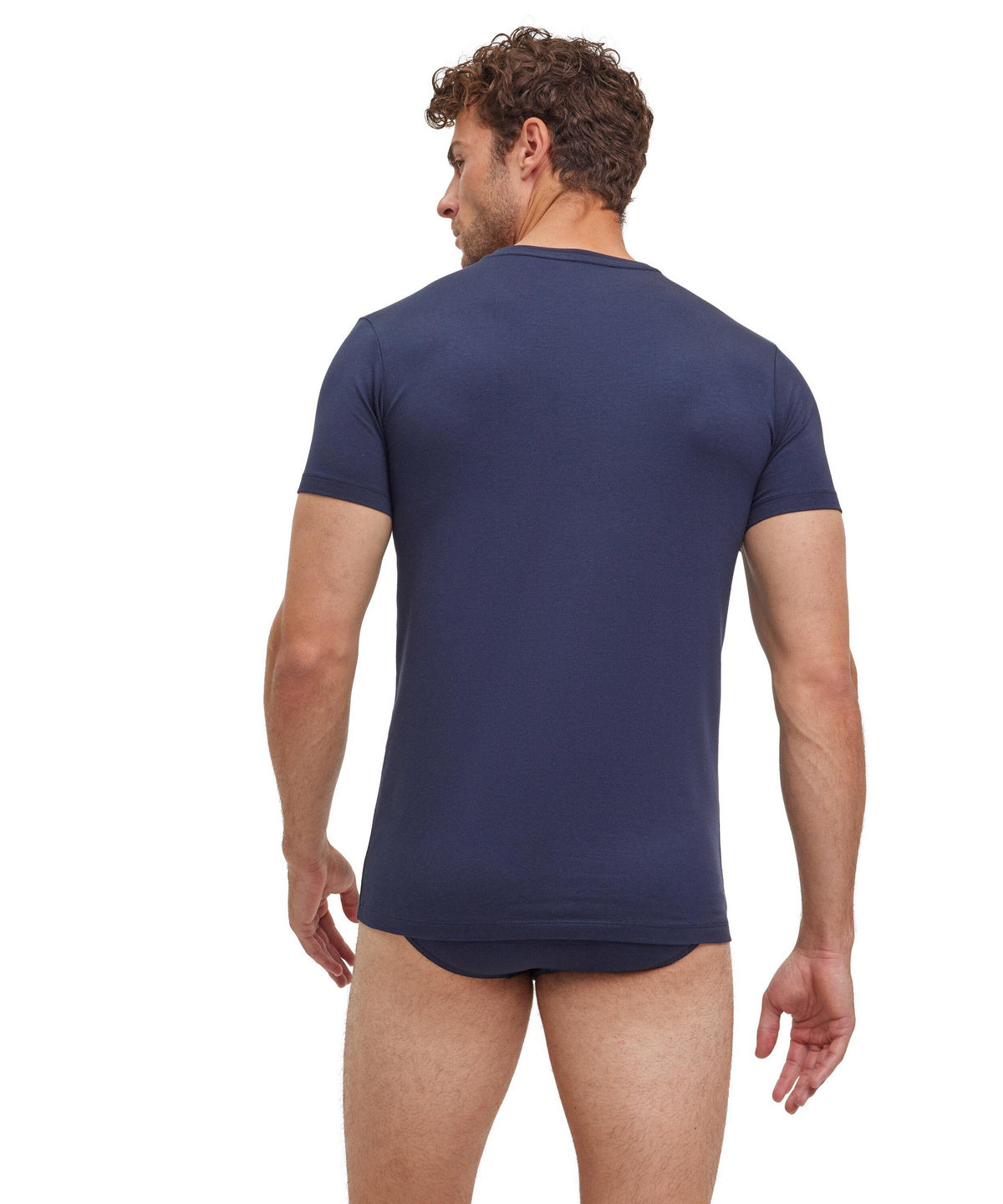 Fitted T-shirt 2 pack in navy by Falke