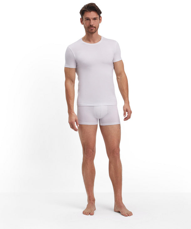 Fitted T-shirt 2pack in white by Falke