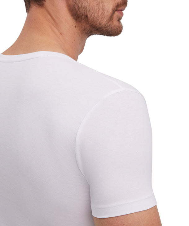 Fitted T-shirt 2pack in white by Falke