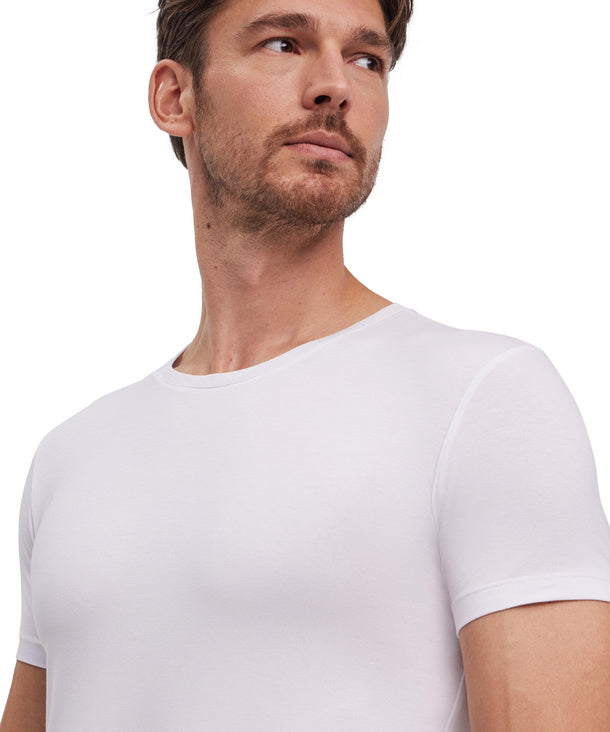 Fitted T-shirt 2pack in white by Falke