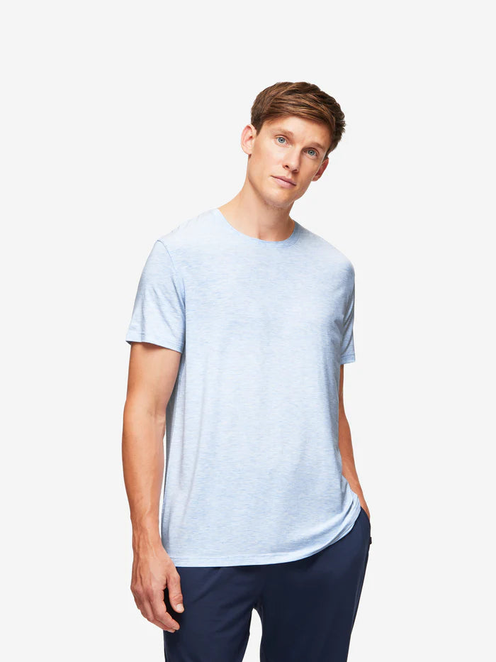 Ethan Micro Modal t-shirt in Blue Marl