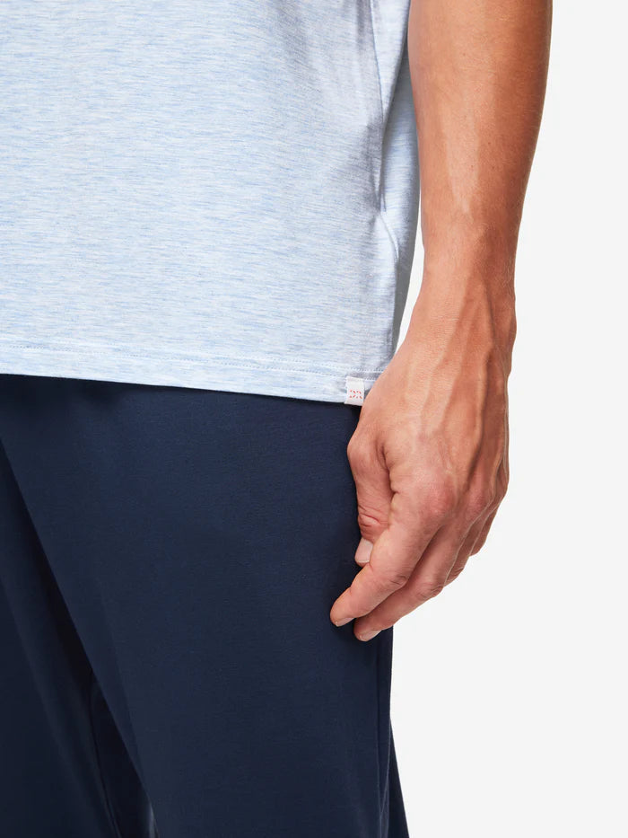 Ethan Micro Modal t-shirt in Blue Marl