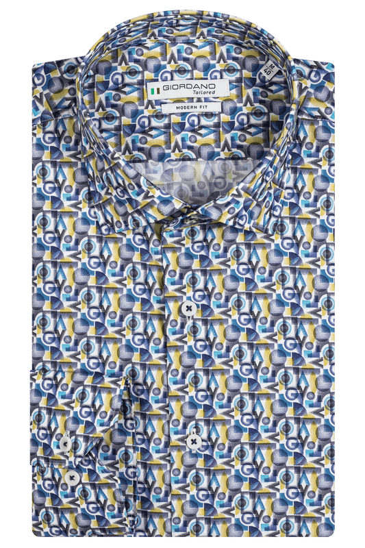 Liberty fabric in blue by Giordano