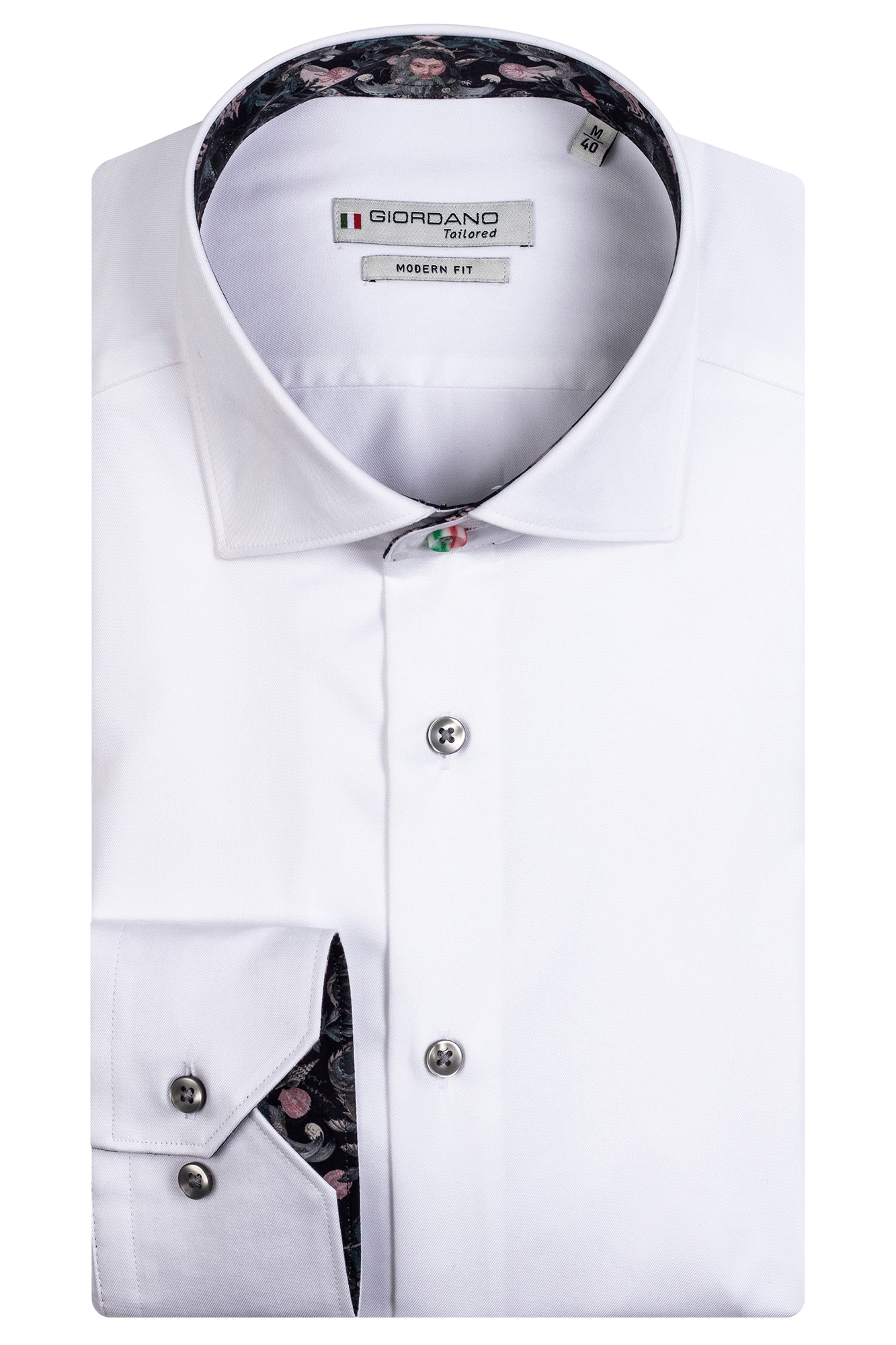 Liberty fabric trim in white by Giordano